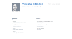 Desktop Screenshot of melissaditmore.com